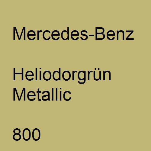 Mercedes-Benz, Heliodorgrün Metallic, 800.